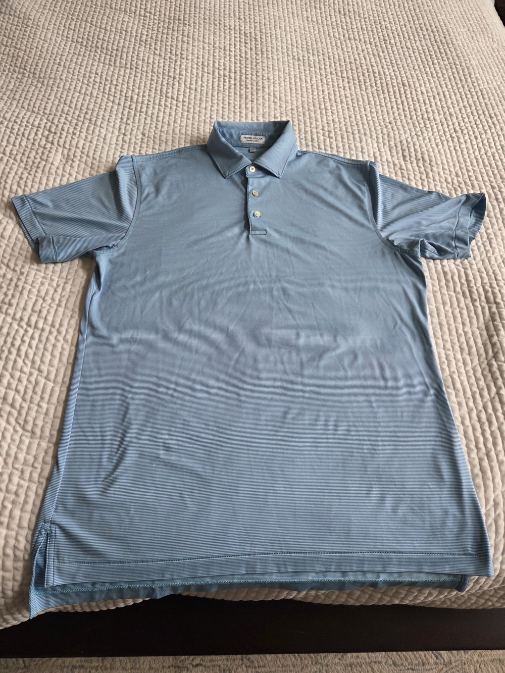 Peter Millar Men's Sky Blue Performance Polo